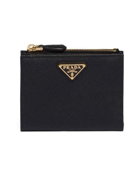 prada bow wallet black|prada nylon cardholders.